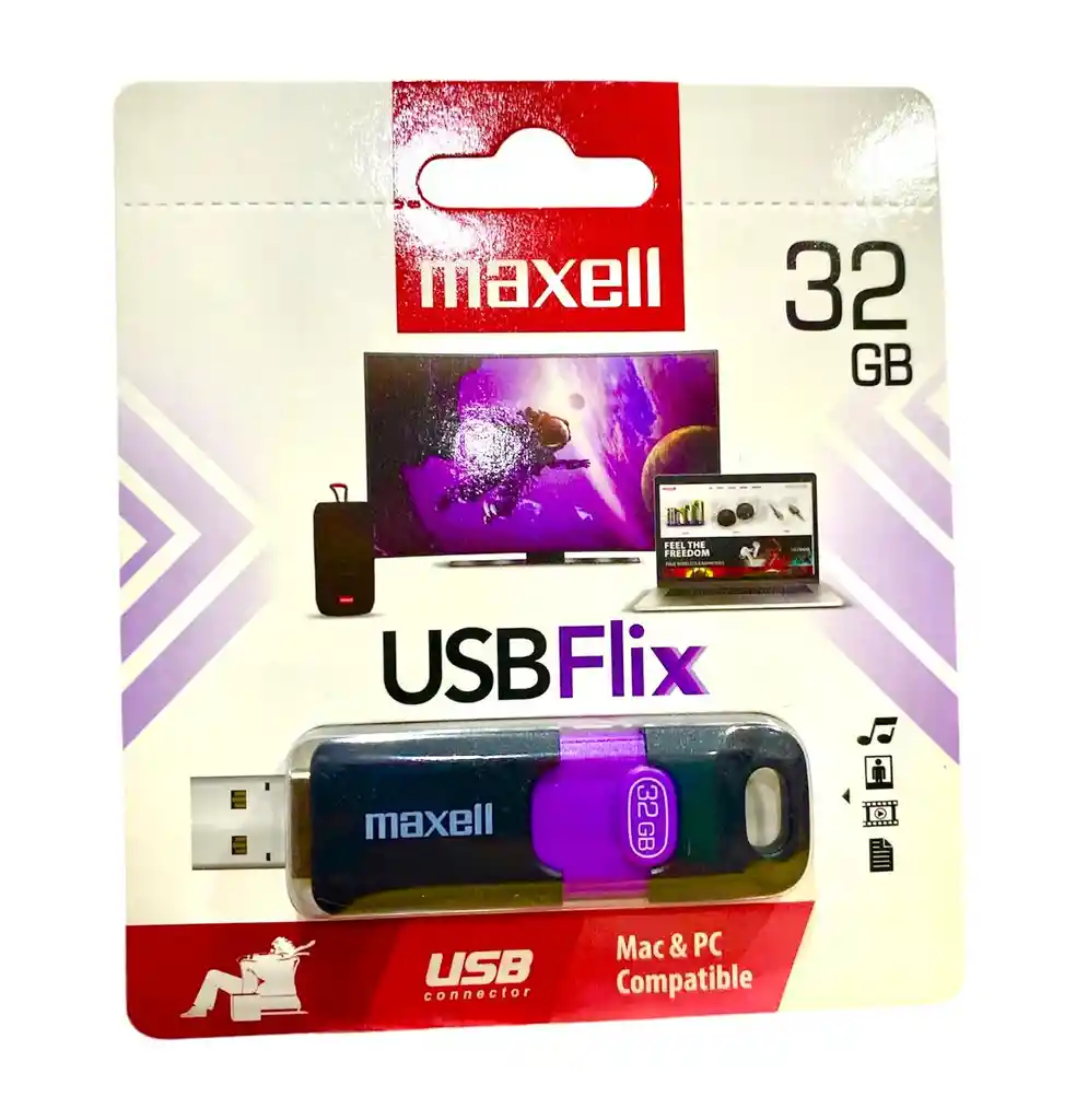 Memoria Usb Flix 32 Gb Maxel 2.0