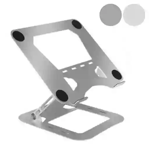 Base Soporte Portatil Para Tablet Laptop Plegable Ajustable Metalico