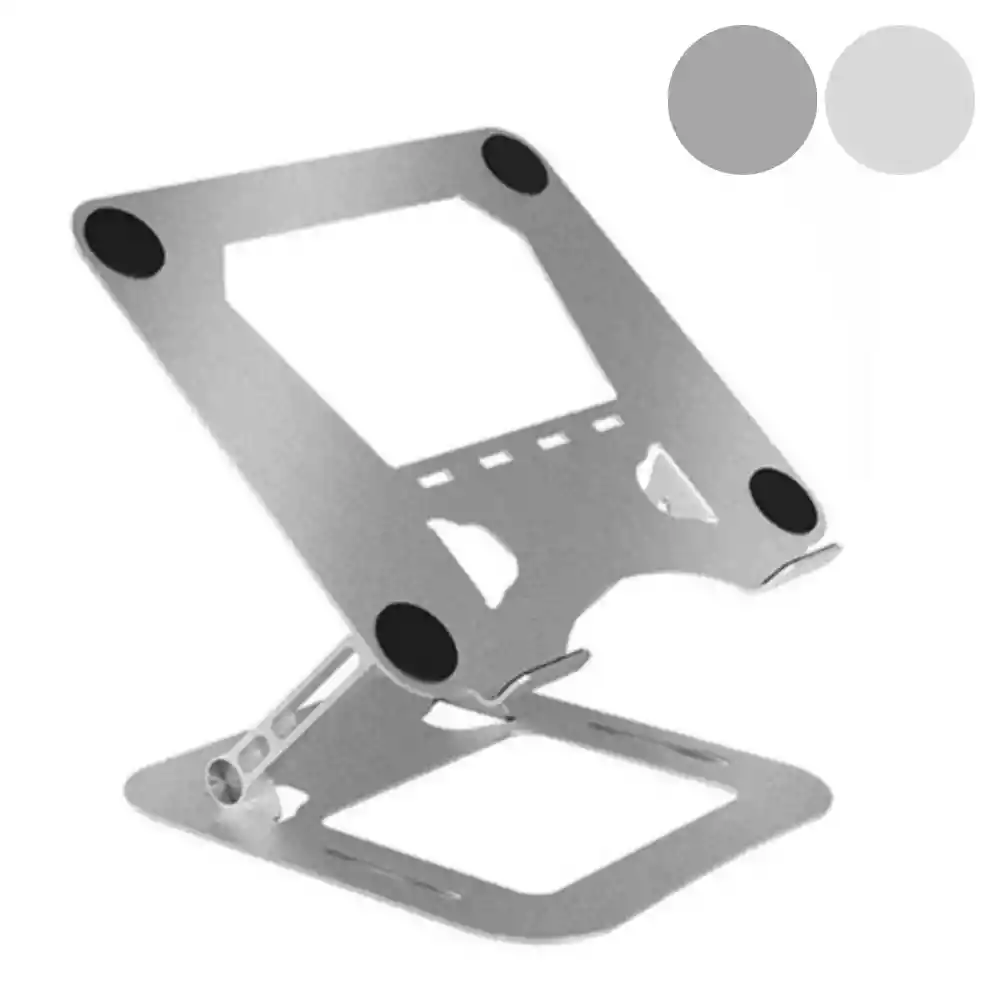 Base Soporte Portatil Para Tablet Laptop Plegable Ajustable Metalico