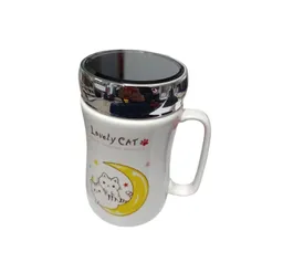 Pocillo Vaso Mug Taza Ceramica Tapa Catlovers