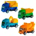 Carro Camion Construccion Multicolor Juguete X 12 Unidades