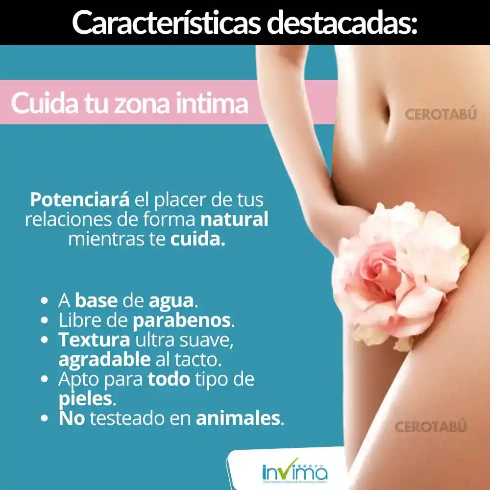 Lubricante Intimo Neutro Gel A Base De Agua Natural 100ml