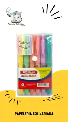 Resaltador Pastel