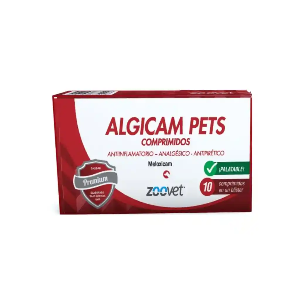 Antiinflamatorio Para Perros Algicam Pets X 10 Tabletas