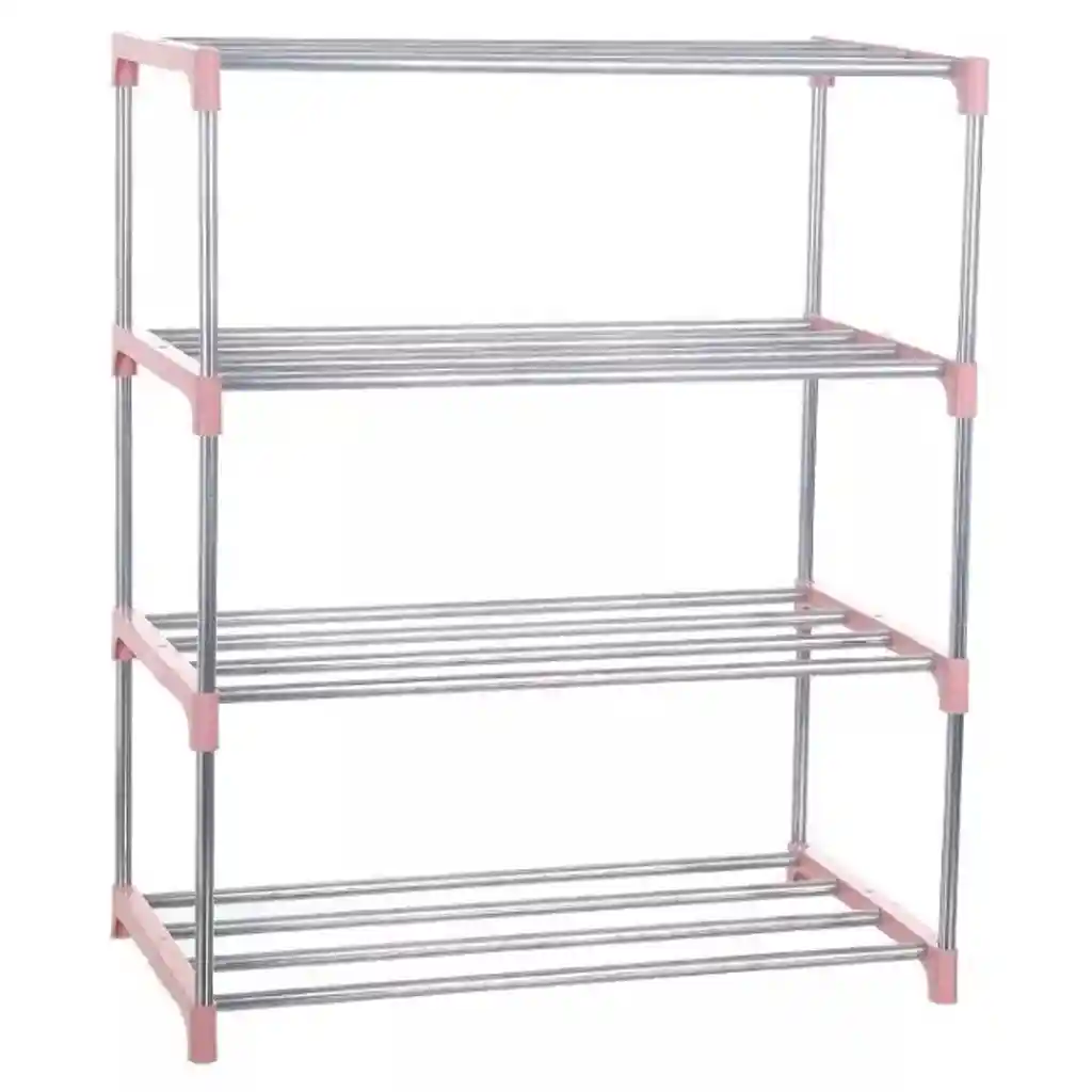 Zapatero Metálico Organizador De 4 Niveles - Shoe Rack Compacto