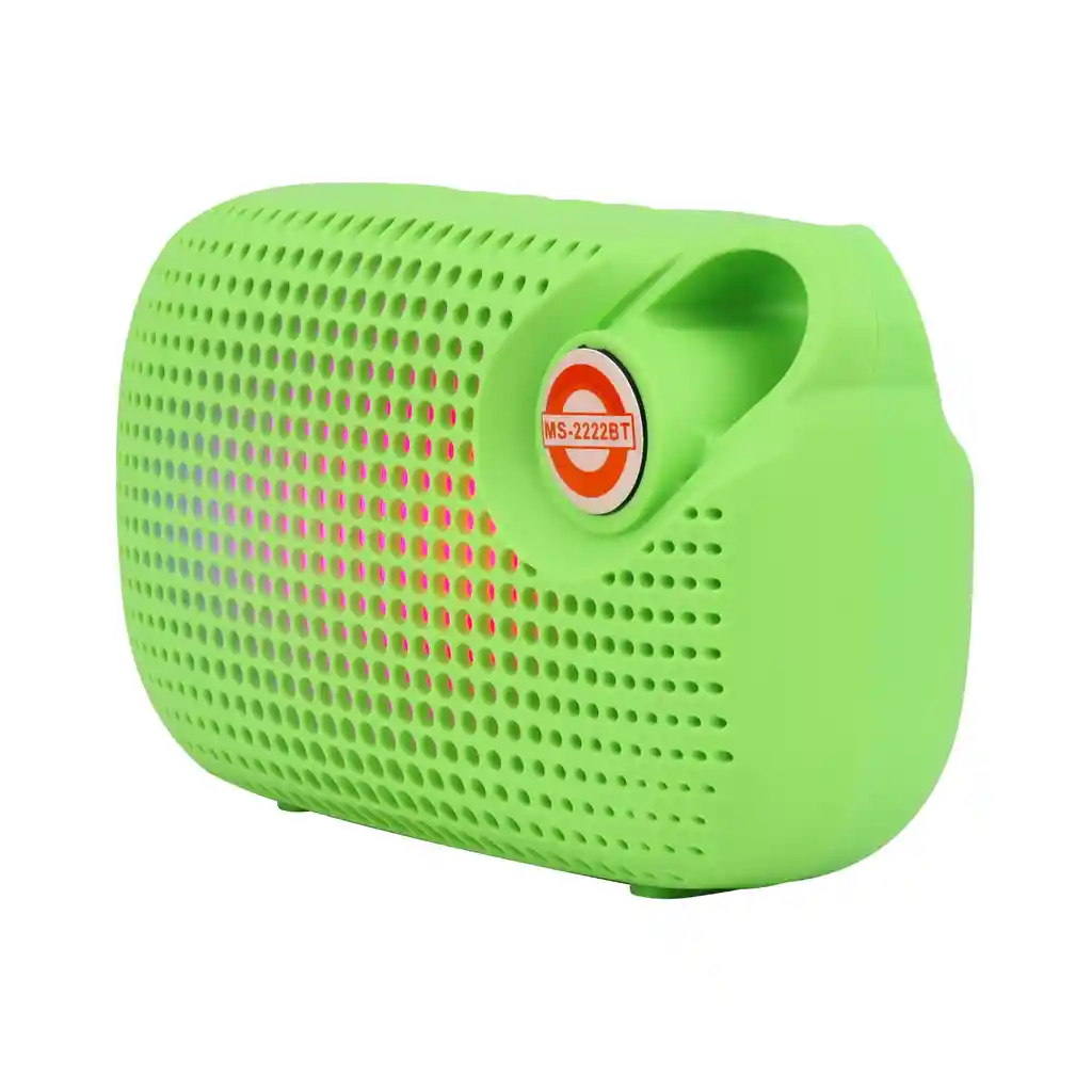 Parlante Bluetooth Mini 3w Capsula Rosado Luces Led
