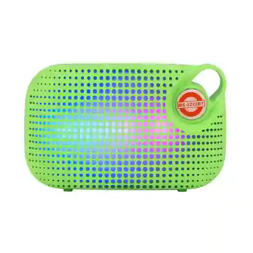 Parlante Bluetooth Mini 3w Capsula Rosado Luces Led