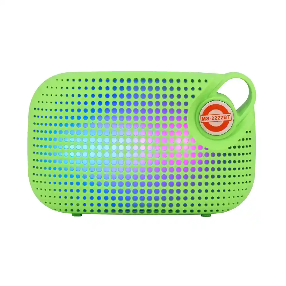 Parlante Bluetooth Mini 3w Capsula Rosado Luces Led