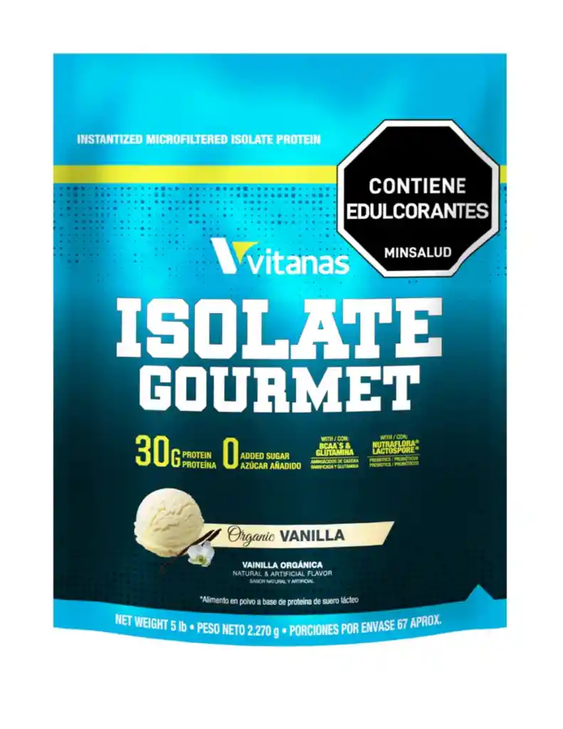 Isolate Gourmet X 5 Lbs Vainilla Organica