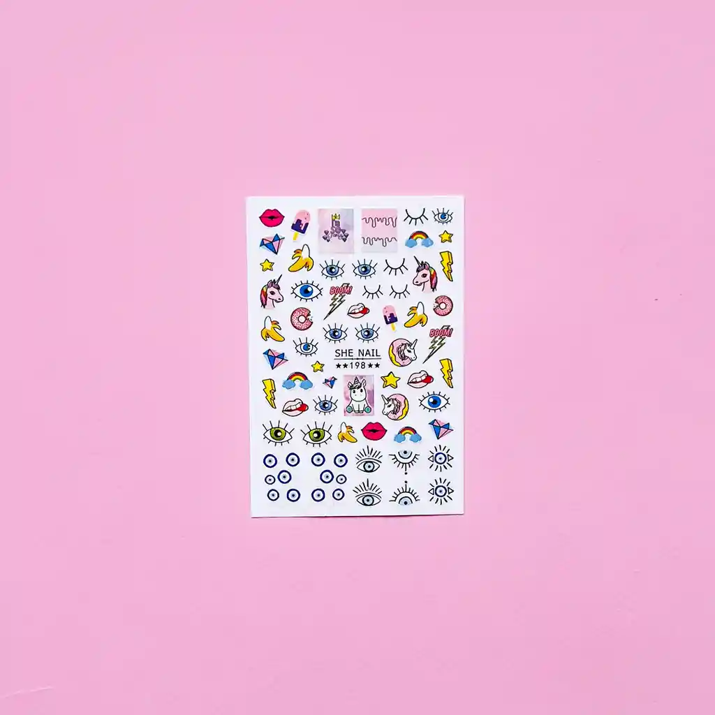 Sticker Para Uñas Rainbow