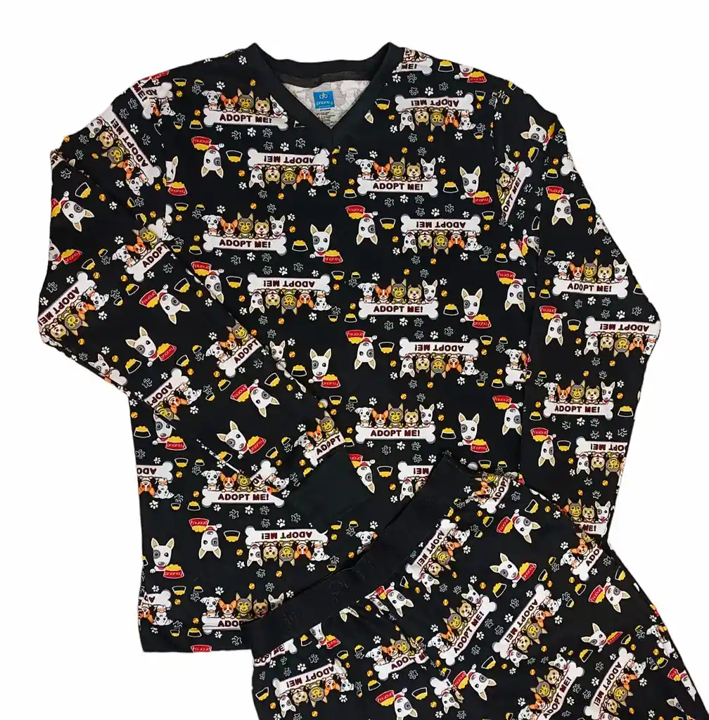 Pijama Glow Adopt Me Negro M/l Junior Talla 16