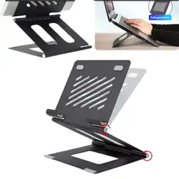 Base Soporte Portatil Para Tablet Laptop Plegable Ajustable Metalico