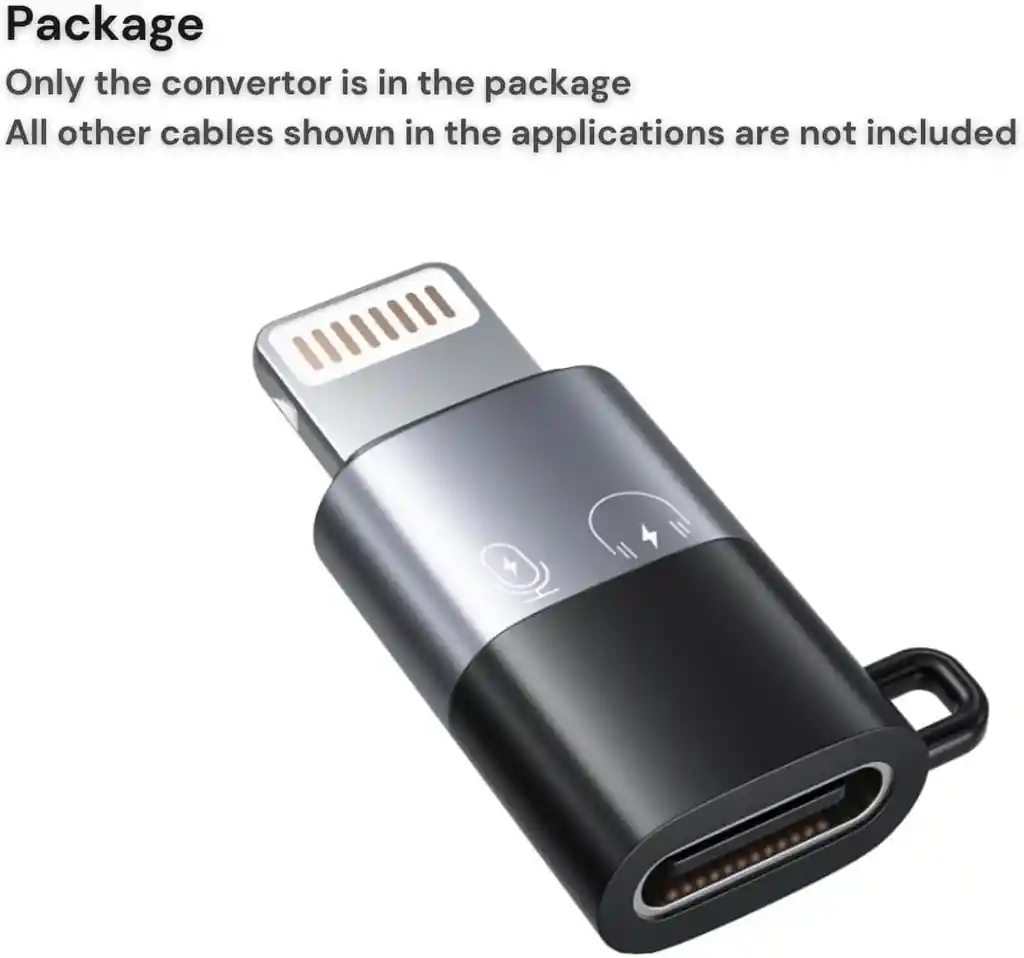 Adaptador Cabeza Usb C Hembra A Lightning Macho