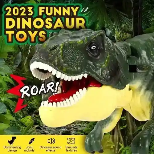 Dinosaurios Zazaza T Rex Con Luces Y Sonido Tiktok Moda Zaza