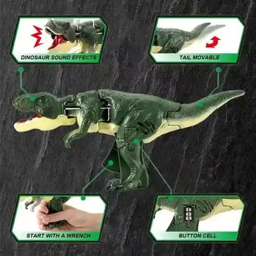 Dinosaurios Zazaza T Rex Con Luces Y Sonido Tiktok Moda Zaza