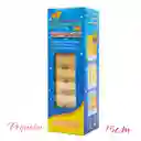 Juego Bloques De Madera Jenga Mini + 4 Dados / 48 Bloques