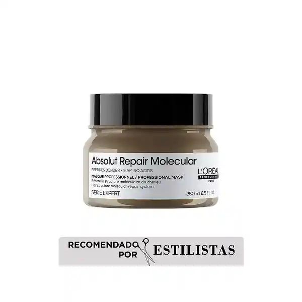 Mascarilla Absolut Repair Molecular Cabello Muy Dañado Loreal Professionnel 250ml