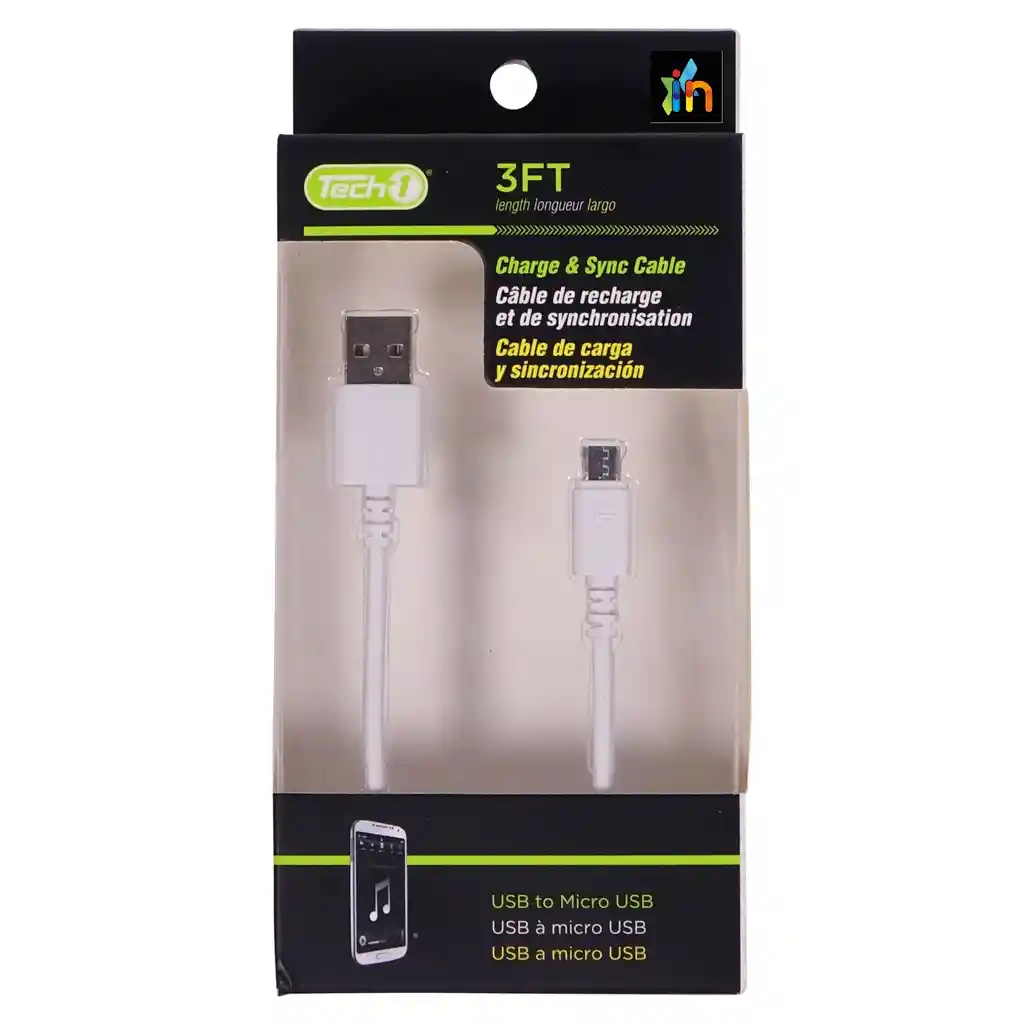 Cable De Carga Y Sincronizacion Para Celular Con Puesto Usb