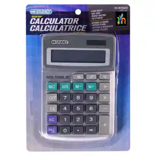 Calculadora De Escritorio Con Memoria Con Funciones Basicas