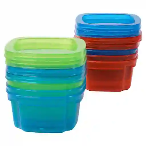 Recipiente Reutilizable Plastico Con Tapa Para Alimentos
