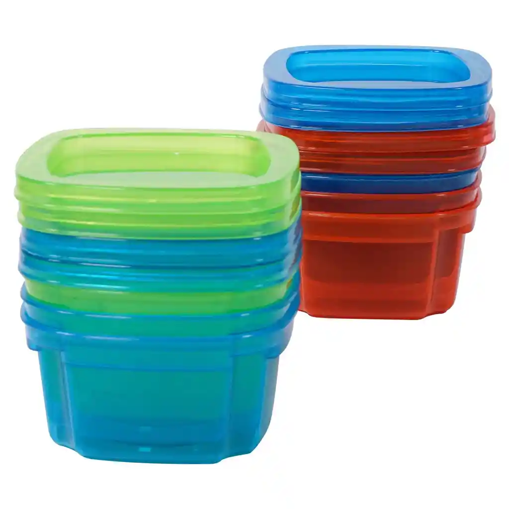 Recipiente Reutilizable Plastico Con Tapa Para Alimentos