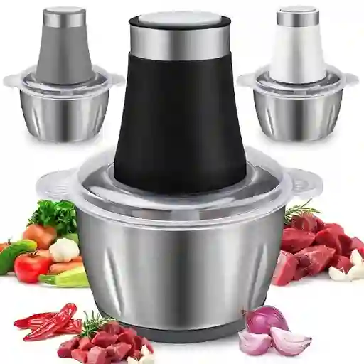 Molino Picadora De Carne Electrica 2 Litros Acero Inoxidable