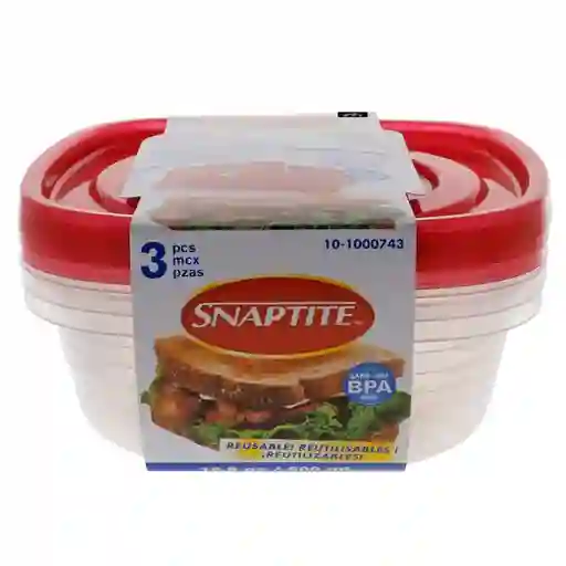 Recipiente Para Alimentos Reutilizable Con Tapa