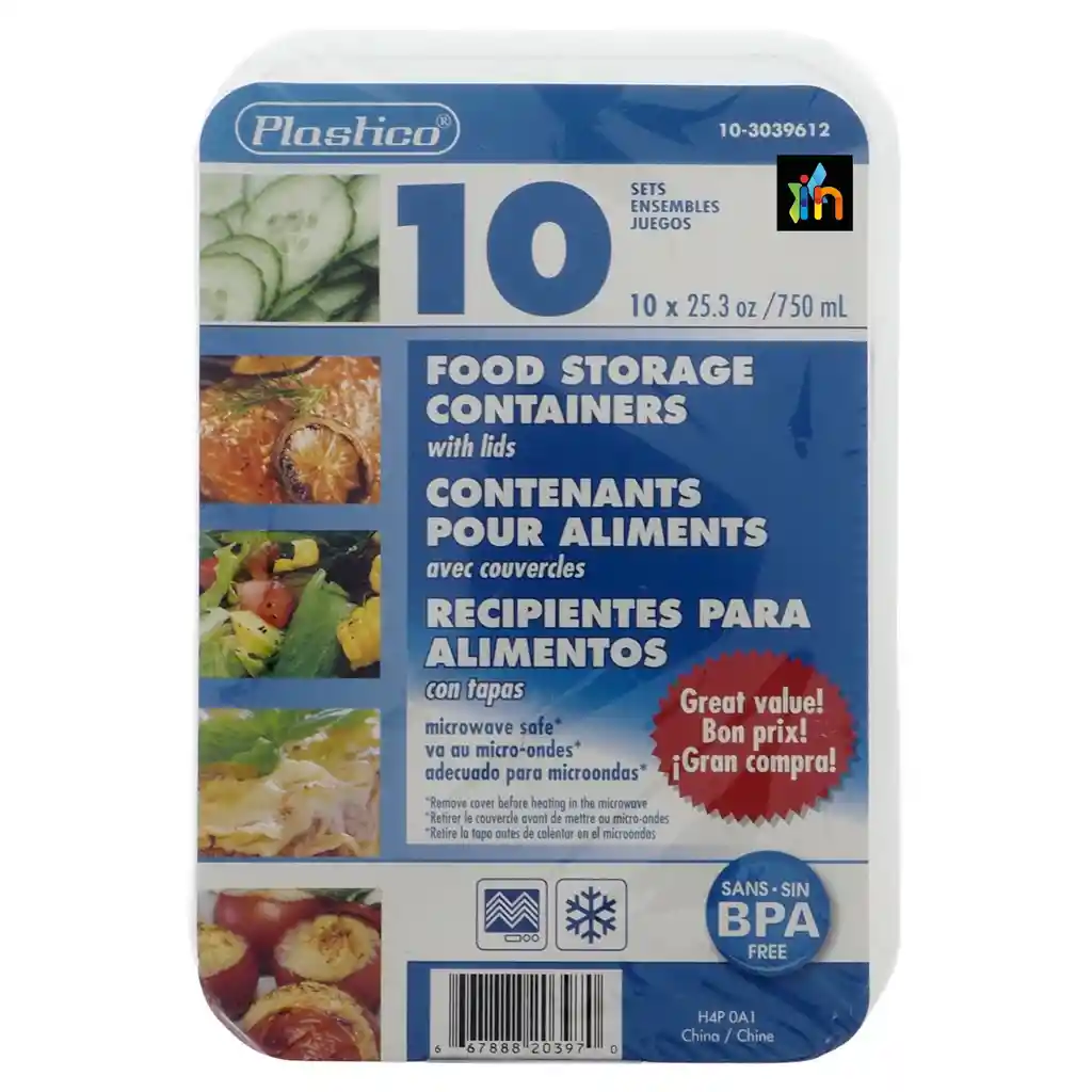 Recipiente Para Microondas Y Alimentos