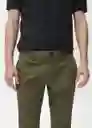 Pantalón Prato Khaki Talla 38 Hombre Mango