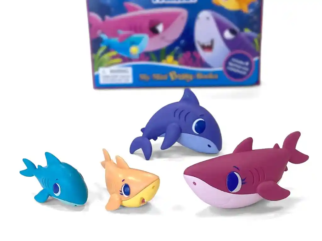 Libro Para Niños Y Juego 2 En 1 Figuras Tiburones Para Niños