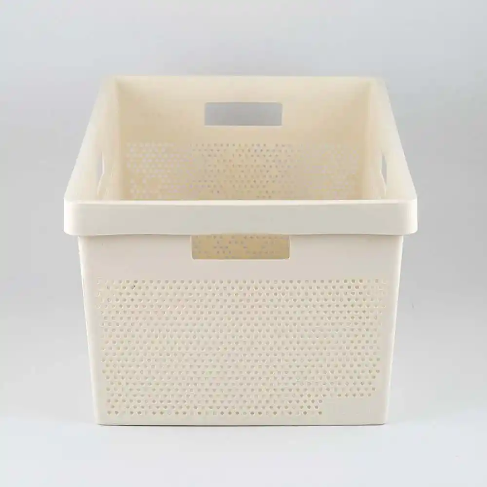 Cesta Ropa Tatay 40 Lt 36x26x52.50cm Blanco Plastico