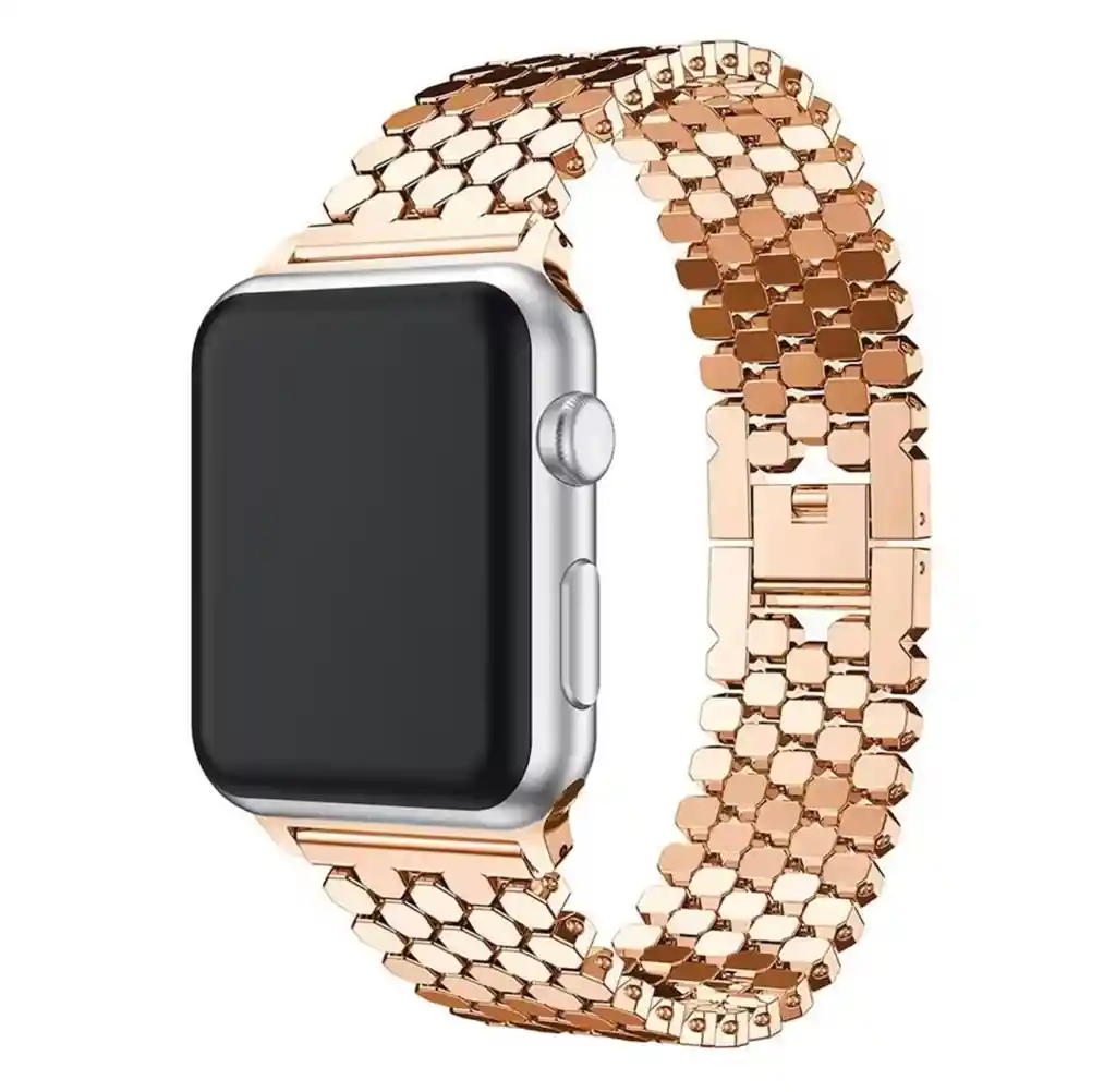 Pulso Apple Watch Metalico Pulsera Dorado 42-44-45-49mm