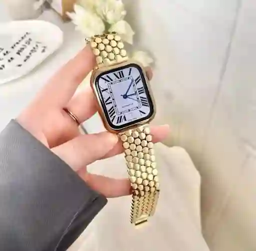 Pulso Apple Watch Metalico Pulsera Dorado 42-44-45-49mm