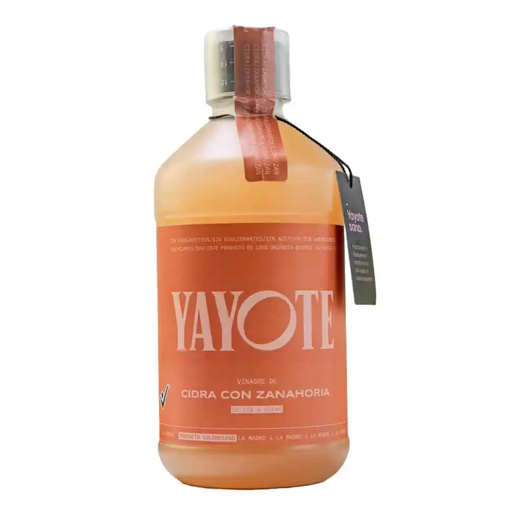 Vinagre Cidra Con Zanahoria - Yayote 500 Ml