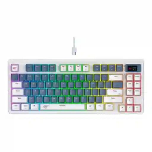 Teclado Mecánico Havit Kb884l,switch Rojo Rgb,