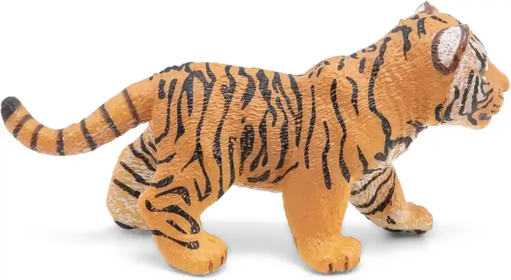 Figura Coleccionable Cachorro De Tigre Pintada A Mano