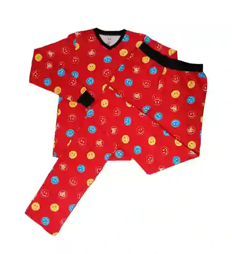 Pijama Glow Caritas Rojo Junior M/l Talla 14