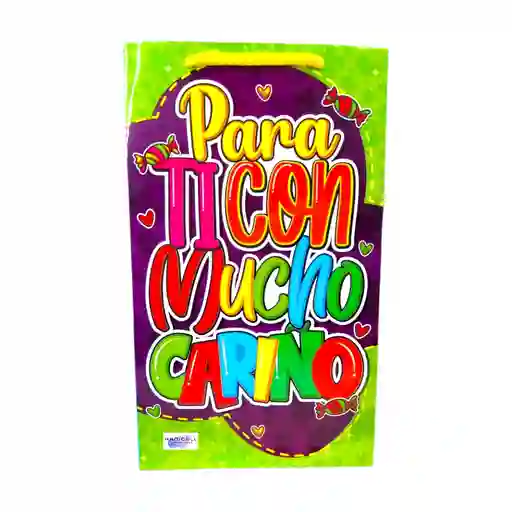 Bolsa De Regalo Obsequio Pequeña Decorada 28 X 16 Cm