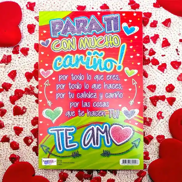 Tarjeta De Regalo Mediana Con Mensaje Amor