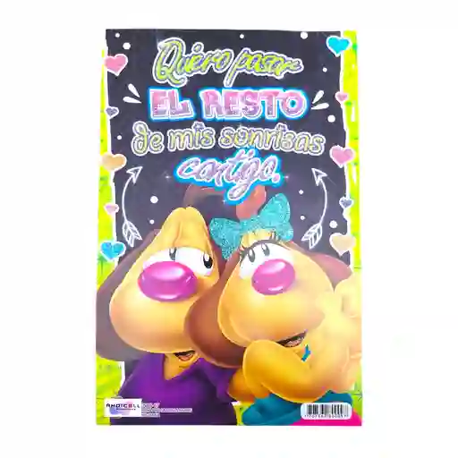 Tarjeta De Regalo Mediana Con Mensaje Amor