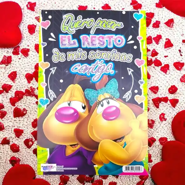 Tarjeta De Regalo Mediana Con Mensaje Amor