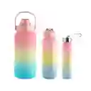 Termo Motivacional Set X 3 Capacidades: 2 Litros, 780ml Y 280ml - Rosado