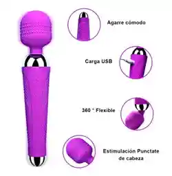 Vibrador Clítoris 20cm Micrófono Carga Usb