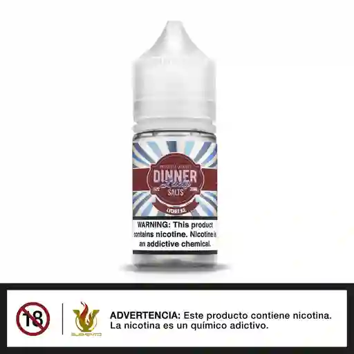 Liquido De Vapeo Dinner Lady Salt - Lychee Ice 30ml - 50mg