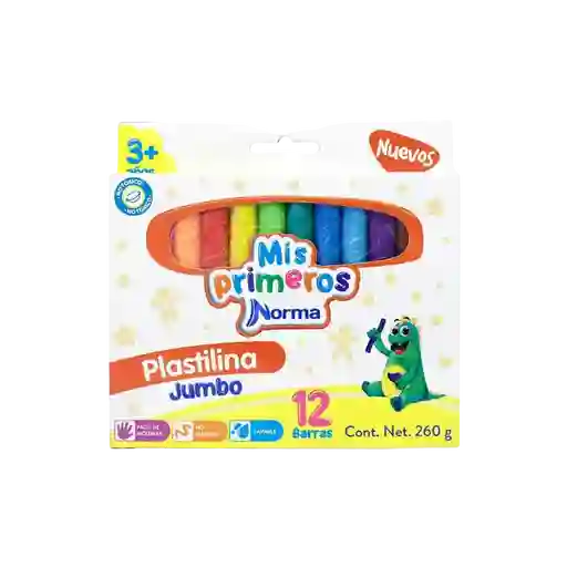 Norma Plastilina Jumbo X12 Unidades