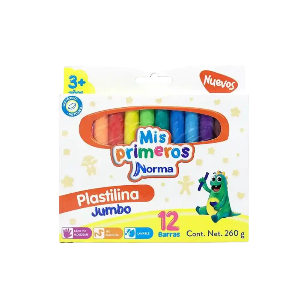 Norma Plastilina Jumbo X12 Unidades