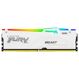 Memoria Ram Pc Kingston Fury Beast Ddr5 16gb 5200mt/s Rgb (amd Expo) (blanco)