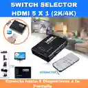 Selector Switch Hdmi De 5 Entradas 1 Salida