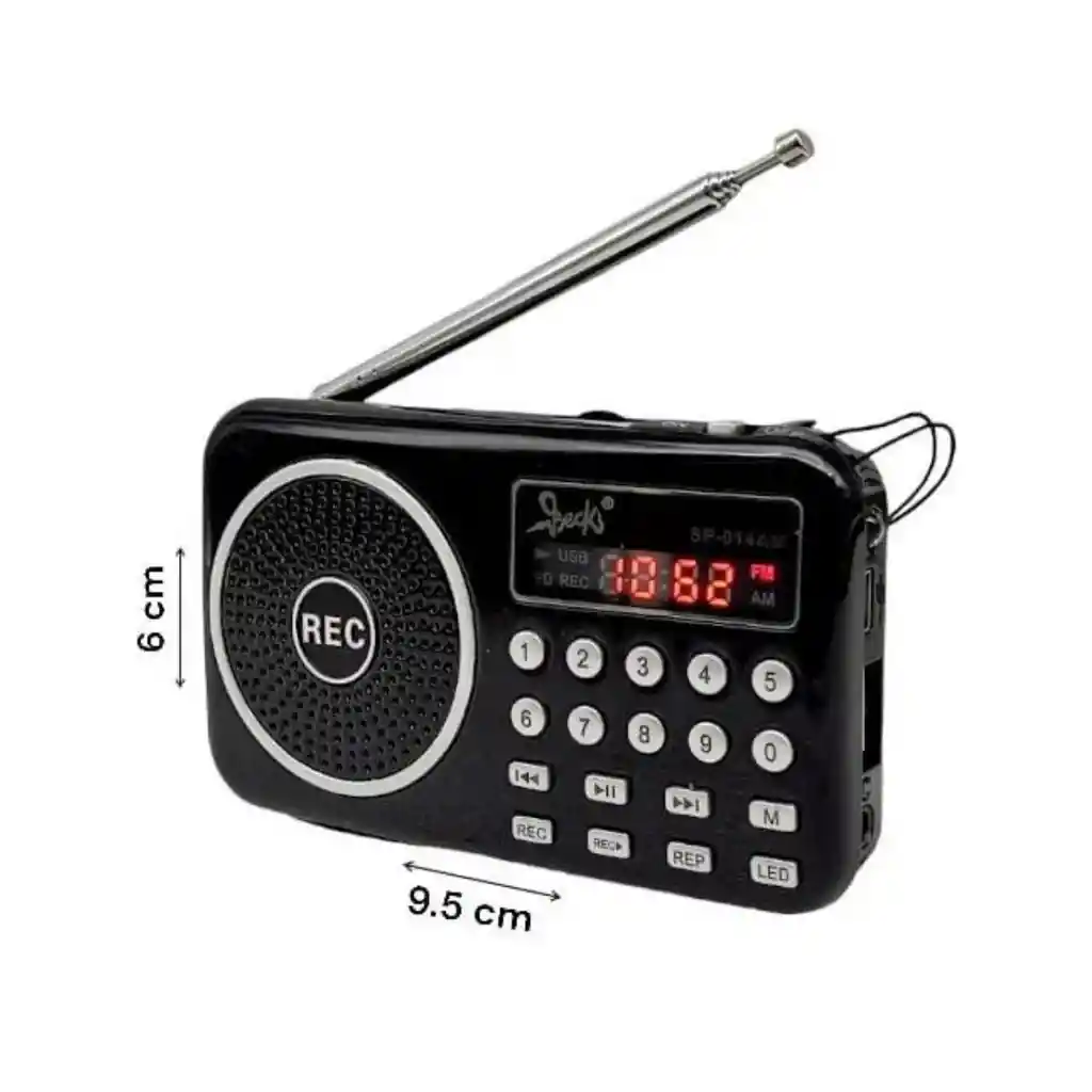 Radio Bolsillo Usb Fm| Am Recargable Teclado Premium Sp-014am