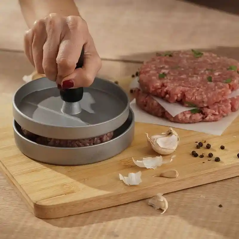 Molde Prensa Aplastador Manual Carne Hamburguesa Universal